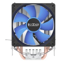 Кулер для процессора/ CPU Cooler PCCooler S93 V2 (100W, 3-pin, 125mm, Al/Cu, 2x6mm, 1x92mm, 48CFM, 22dBA, 2200RPM, S: 1700/1200/115X, AM5/AM4, silver, black)