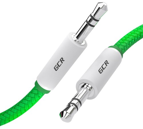 Greenconnect Кабель аудио 0.5m jack 3,5mm/jack 3,5mm зеленый нейлон, белые коннекторы зеленая окантовка, ультрагибкий, 28 AWG, M/M, Premium, экран, стерео, GCR-AVC8262-0.5m Greenconnect Кабель аудио 0.5m jack 3,5mm/jack 3,5mm зеленый нейлон, белые коннекторы зеленая окантовка, ультрагибкий, 28 AWG, M/M, Premium, экран, стерео, GCR-AVC8262-0.5m