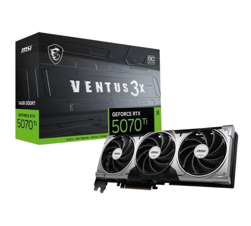 Видеокарта/ GeForce RTX 5070 Ti 16G VENTUS 3X OC Видеокарта/ GeForce RTX 5070 Ti 16G VENTUS 3X OC