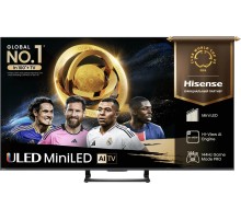 Телевизор ЖК 75'' Hisense/ 75", Ultra HD, Mini LED, Local Dimming Zones 240, 144 Hz(VRR), Smart TV (ОС VIDAA U8.5), Wi-Fi, DVB-T2/T/C/S2/S, HDR 10+, Dolby Vision, Dolby Atmos, Bluetooth, 2.1ch 2*10W(Main)+20W(Subwoofer), CI+(1.4), 4хHDMI, 2хUSB, Free