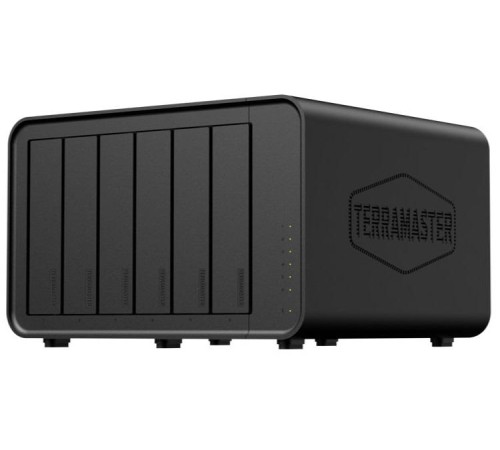 Системы хранения данных TerraMaster F6-424 tower NAS QC 3,4Ghz/8Gb(32)/TRAID,JBOD,RAID0,1,10,5,6/up to 6 HDD SATA(3,5' or 2,5')/2xM.2 2280 NVMe/2xUSB/HDMI/2x2,5GbE RJ-45/iSCSI/1xPS/1YW