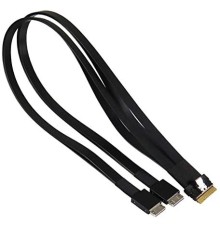 Кабель Supermicro CBL-SAST-1264-85 Slimline x8 (STR) to 2x Oculink x4 (STR),64CM,85 OHM,Ro