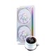 Система жидкостного охлаждения/ Water Cooling System JONSBO TH-240 White (260W, 240mm, LED temp., White, ARGB/ Fans: 2x120mm, 62.4CFM, 37.3dBA, 2400RPM/ Pump height 72mm, 30dBA, 2400RPM, Rad thickness 27mm/ S: 1851, 1700, 1200, 115X, AM5, AM4)