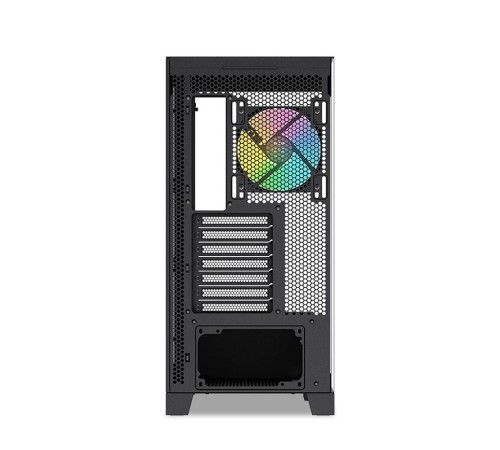 Корпус ПК без блока питания/ Case SAMA V50 Black, Midi-Tower, TG, 4x120mm ARGB, 2xUSB 3.0 + 1xUSB 3.1 Type-C, ATX, mATX, mITX Black