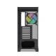 Корпус ПК без блока питания/ Case SAMA V50 Black, Midi-Tower, TG, 4x120mm ARGB, 2xUSB 3.0 + 1xUSB 3.1 Type-C, ATX, mATX, mITX Black