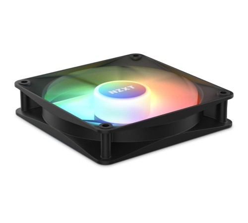 Кулер для корпуса ПК/ Case Cooler NZXT F120 RGB Core (120x120x25mm, 4-pin PWM, RGB, 78.86CFM, 33.88dBA, 1800RPM, Black)