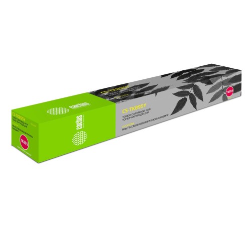 -/ Картридж лазерный Cactus CS-TK895Y желтый (6000стр.) для Kyocera Mita FS C8020/C8020MFP/C8025/C8025M