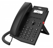 Телефон Fanvil X301G, 2 SIP-акк., 2,3", 132x64 Ч/Б экран, POE, БП в комп., 2x1 Gbps