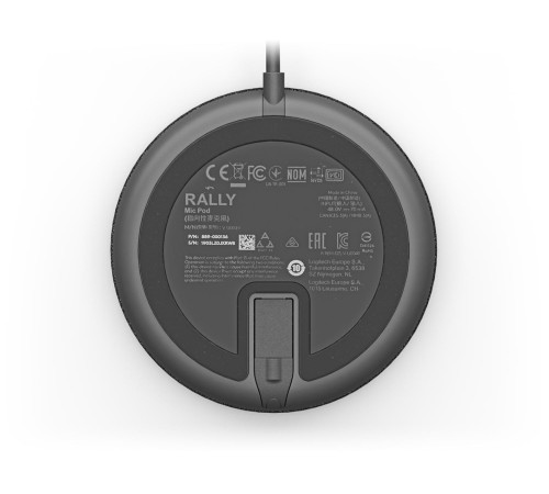 Микрофон/ Logitech Microphone for Rally Ultra-HD ConferenceCam Mic Pod Black