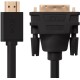 Greenconnect Кабель HDMI-DVI 1.0m черный, OD7.3mm, 28/28 AWG, позолоченные контакты, 19pin AM / 24+1M AM double link, GCR-HD2DVI1-1.0m, тройной экран