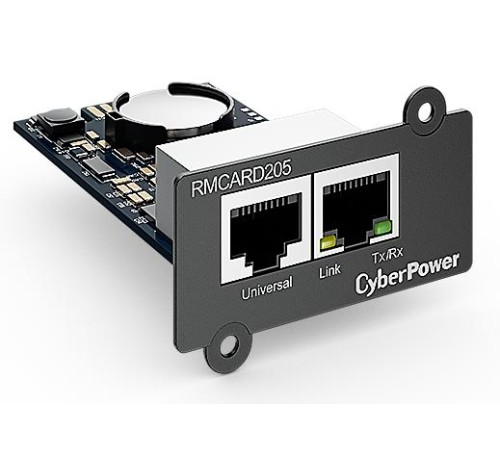 Карта сетевого управления для Источника Бесперебойного Питания CyberPower SNMP Network Management Card RMCARD205 for UPS series OL, OLS, PR, OR (существенное повреждение коробки)