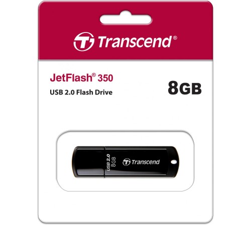 Флеш-накопитель/ Transcend 8GB JetFlash 350 (Black) USB 2.0 Флеш-накопитель/ Transcend 8GB JetFlash 350 (Black) USB 2.0
