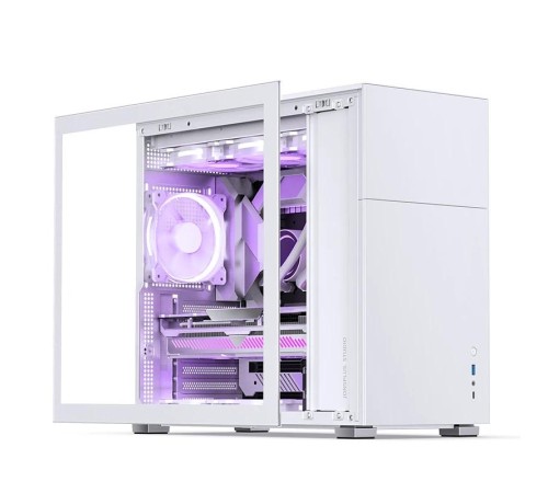 Корпус без блока питания/ Case JONSBO D41 STD, Midi-Tower, TG, no fan, 1xUSB-A 3.2 + 1xUSB-C 3.2, ATX, mATX White