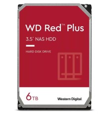 Жесткий диск Western Digital Red Plus NAS HDD 3.5" SATA 6TB, 5400 rpm, 256MB buffer, CMR, WD60EFPX, 1 year