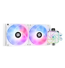 Водяное охлаждение для процессора/ Water Cooling System Thermalright Aqua Elite 240 White Argb V3 (240mm, White, ARGB/ Fans: 2x120mm, 66.17CFM, 25.6dBA, 1500RPM/ Pump height 53mm, 23dBA, 3300RPM, Rad thickness 27mm/ S: 1200, 1700, 1851, 2011, 2066, 115X,