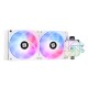 Водяное охлаждение для процессора/ Water Cooling System Thermalright Aqua Elite 240 White Argb V3 (240mm, White, ARGB/ Fans: 2x120mm, 66.17CFM, 25.6dBA, 1500RPM/ Pump height 53mm, 23dBA, 3300RPM, Rad thickness 27mm/ S: 1200, 1700, 1851, 2011, 2066, 115X,