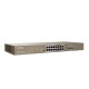 Коммутатор/ Tenda TEG1118P-16-250W Коммутатор неуправляемый PoE, 16 портов, 16x1 Гбит/с, PoE 16х30 Вт (до 230Вт), SFP 2x1 Гбит/с, установка в стойку