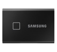 Внешние HDD и SSD/ Samsung External SSD T7 Touch, 2000GB, Touch ID, Type-C, USB 3.2 Gen2, R/W 1050/1000MB/s, 85x57x8mm, Black (12 мес.)