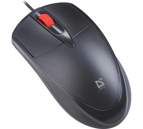 Defender Проводная оптическая мышь Icon MB-057 черн,3D,бесшумная,1,8м,1000dpi