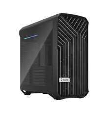 Корпус ПК без блока питания/ Case Fractal Design Torrent Compact TG Dark Tint, Midi-Tower, 2x180mm, 2xUSB-A 3.2 + 1xUSB 3.2 Type-C E-ATX, SSI-CEB, ATX, mATX, mITX Black