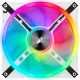 Кулер для корпуса/ Case Cooler Corsair iCUE QL140 RGB 140mm (140x140x25mm, 4-pin PWM, RGB, 50.2CFM, 26dBA, 1250RPM, White, 2pcs)