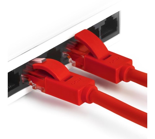 Greenconnect Патч-корд прямой 1.5m, UTP кат.5e, красный, позолоченные контакты, 24 AWG, литой, GCR-LNC04-1.5m, ethernet high speed 1 Гбит/с, RJ45, T568B Greenconnect Патч-корд прямой 1.5m, UTP кат.5e, красный, позолоченные контакты, 24 AWG, литой, GCR-LNC04-1.5m, ethernet high speed 1 Гбит/с, RJ45, T568B