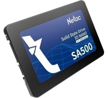 SSD накопитель Netac SSD SA500 2TB 2.5 SATAIII 3D NAND, R/W up to 530/475MB/s, TBW 960TB, 3y wty