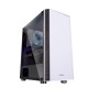 Корпус ZALMAN R2, ATX, WHITE, WINDOW, 2x3.5", 2x2.5", 2xUSB2.0, 1xUSB3.0, RGB FAN CONTROLLER, REAR 1x120mm RGB (дефект покраски + замазана царапина замазкой внутри корпуса)