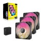 Кулер для корпуса/ Case Cooler Corsair iCUE LINK RX120 MAX RGB (120x120x30mm, 4-pin PWM, RGB, 71.3CFM, 29.5dBA, 2000RPM, Black, 3pcs)