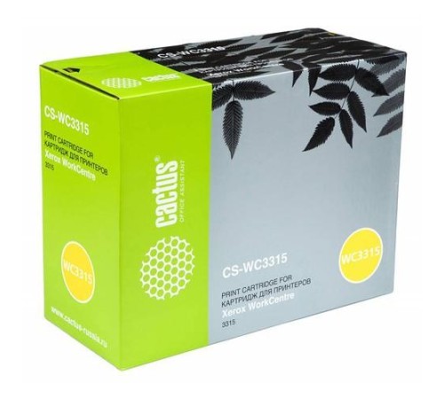 -/ Картридж лазерный Cactus CS-WC3315 106R02308 черный (2300стр.) для Xerox WorkCentre 3315