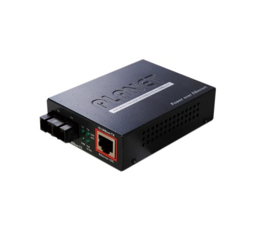 FTP-802S15 медиа конвертер/ IEEE802.3af PoE 10/100TX - 100Base-FX (SC) Single Mode Fiber Converter - 15KM