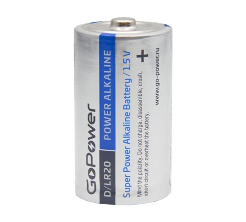 Батарейка/ Батарейка GoPower LR20 D BL2 Alkaline 1.5V (2/12/96) блистер (2 шт.) Батарейка/ Батарейка GoPower LR20 D BL2 Alkaline 1.5V (2/12/96) блистер (2 шт.)