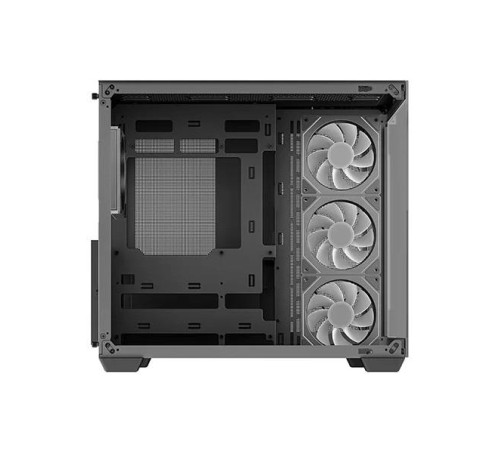 корпус Deepcool CG530 4F без БП, боковое окно (панорама), 3x120мм ARGB Reverse вентилятора на боковой стенке, 1x120мм ARGB вентилятор сзади, черный, ATX