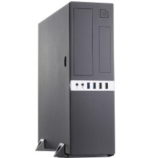 Корпус с блоком питания 300Вт./ Case Foxline mATX Desktop 300W, 2xUSB3.0, 2xUSB2.0, toolless, Black, 8cm. fan, powercord