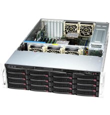 Серверная платформа Supermicro SuperStorage 3U Server 631E-E1CR16L no CPU(2) 5th/4th gen(MCC carrier)/TDP270/no DIMM(16)/16x3.5/2.5 SATA/SAS/2x10GbE/2x1200W/SFT-DCMS-Single