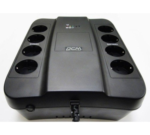 Источник бесперебойного питания Powercom Back-UPS SPIDER, Line-Interactive, 850VA/510W, Tower, 8xSchuko outlets (4 surge & 4 batt), USB (688276)