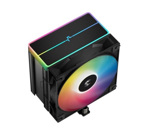 Кулер для процессора DEEPCOOL AG500 BK ARGB V2 LGA1700/1200/115X/AM5/AM4 (12шт/кор, TDP 240W, PWM, ARGB Fan 120mm, 5 тепл. трубок) RET