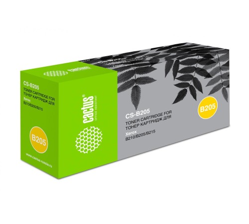 -/ Картридж лазерный Cactus CS-B205 106R04348 черный (3000стр.) для Xerox B205/210/215 Multifunction pr