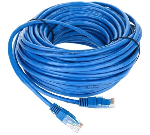 Патчкорд/ Патчкорд литой "Telecom" UTP кат.5е 20,0м синий