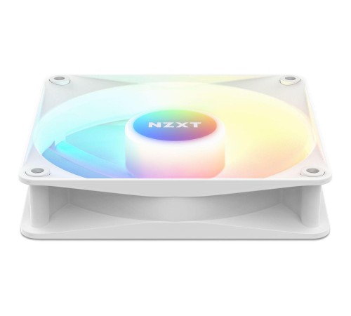 Кулер для корпуса ПК/ Case Cooler NZXT F120 RGB Core (120x120x25mm, 4-pin PWM, RGB, 78.86CFM, 33.88dBA, 1800RPM, White)