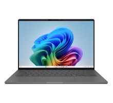 Ноутбук/ ASUS UX3407QA-QD267W 14"(1920x1200 OLED)/Qualcomm Snapdragon X X1-26-100(2.98Ghz)/16384Mb/512PCISSDGb/noDVD/Cam/BT/WiFi/70WHr/war 1y/0.98kg/Iceland Gray/Win11Home