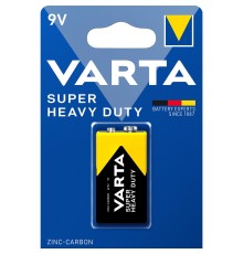 Батарейка Крона/ Батарейка Varta SUPERLIFE Крона 6F22 BL1 Heavy Duty 9V (2022) (1/10/50) (1 шт.)