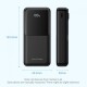 Power Bank Vention 20000mAh(Micro-USB/C/A/A) со встроенными кабелями 22.5W Чёрный с LED Дисплеем, шт.