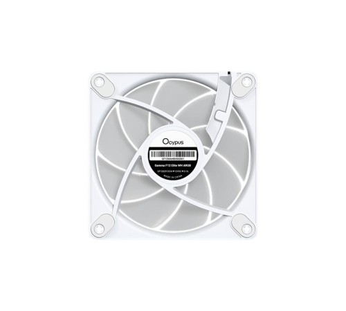 Вентилятор для корпуса Ocypus Gamma F12 Elite WH ARGB, 120x120x25mm, 4-PIN PWM, 600-1800 RPM, 26 DBA MAX, HYDRO BEARING