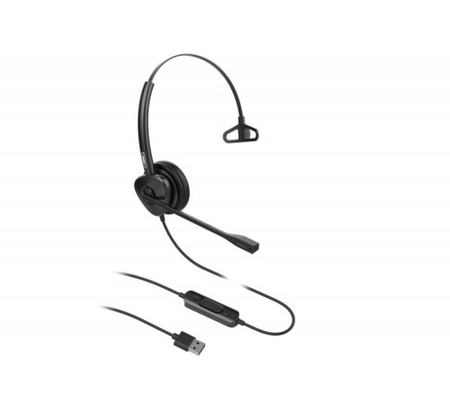 Гарнитура для IP телефонов Fanvil HT301-U USB Headset, Leather cushions, 260° bendable boom arm, Dual Color LED Indicator, Supports ENC technology Noise Cancellation, Mono Headset