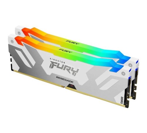 Оперативная память Kingston 32GB 6800MT/s DDR5 CL36 DIMM (Kit of 2) FURY Renegade RGB White XMP