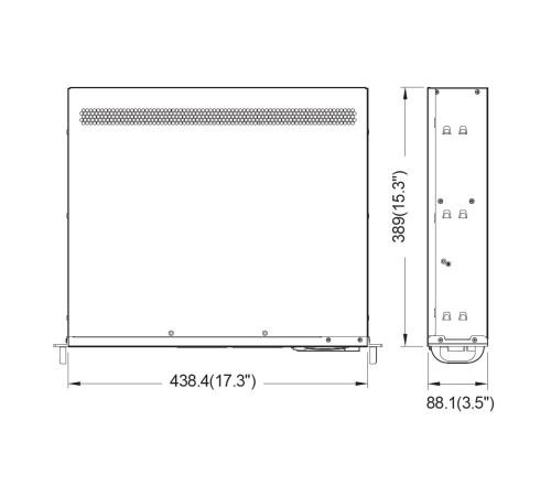 Серверный корпус/ 2U chassis; ATX, Micro-ATX, Mini-ITX MBs; 2 x 3.5''hs + 2 x 3.5'' internal + 1 x 2.5'' internal; flex ATX 500W; no rails