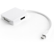 Greenconnect Адаптер-переходник Apple mini DisplayPort 20M > DisplayPort 20F/HDMI 19F/DVI 25+4F, GCR-MDP2DHD