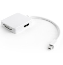 Greenconnect Адаптер-переходник Apple mini DisplayPort 20M > DisplayPort 20F/HDMI 19F/DVI 25+4F, GCR-MDP2DHD