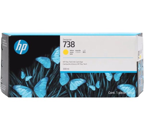 Картридж/ HP 738 300-ml Yellow DesignJet Ink Cartridge